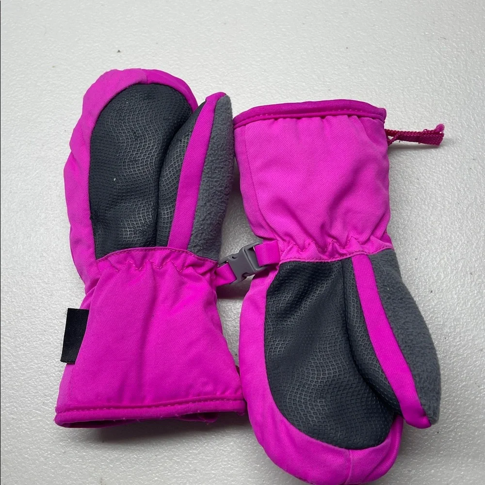 Head Outlast Pink & Purple Mittens XXS Kids With Interlocking Clip